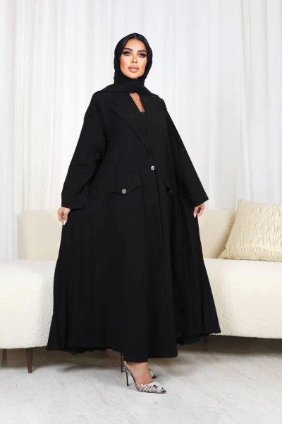 Abaya Black Crepe IB180 Black